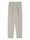 Marella Linen-blend Trousers In Neutrals