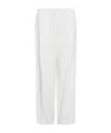 Marella Linen-blend Drawstring Trousers In White