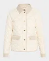 Marella Sport Lipari Quilted Jacket In Cream