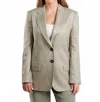 Marella Liutaio Blazer In Sage Lurex In Gray