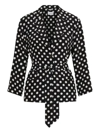 Marella Livia Polka-dot Belted Jacket