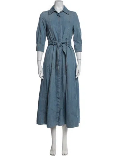 Pre-owned Marella Long Dress In Blue