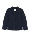 Marella X Emily Ratajkowski Rpunded Blazer In Navy Blue