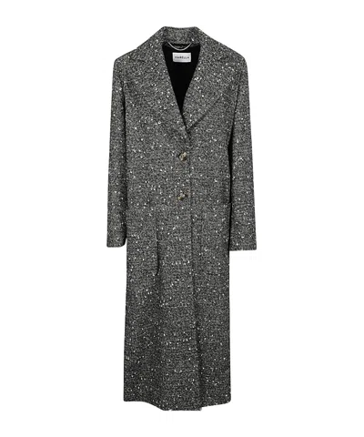 Marella Long-sleeved Coat In Black