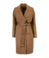 Marella Womens Tobacco Coat With Belt In Brown