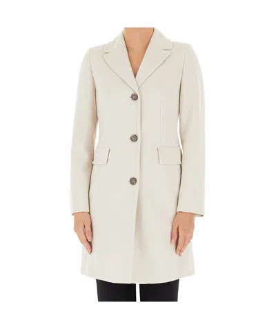Marella Long-sleeved Coat In White