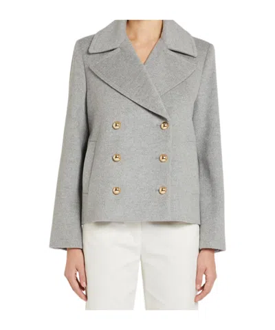 Marella Long-sleeved Jacket In Gray