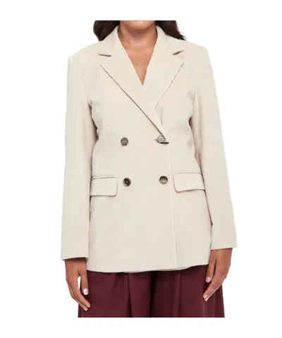 Marella Long-sleeved Suit Jacket In Neutral