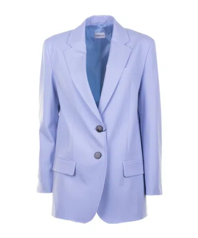 Marella Long Stretch Canvas Blazer