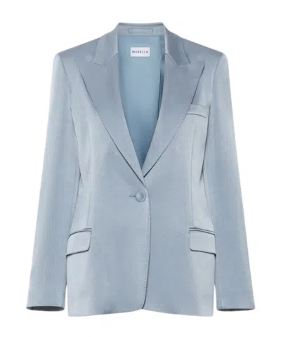 Marella Long-sleeve Blazer In Blue