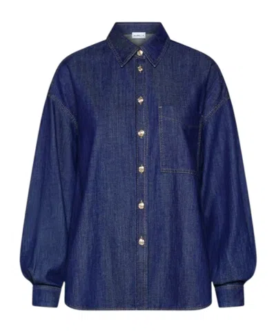 Marella Long-sleeve Button-down Shirt In Blue