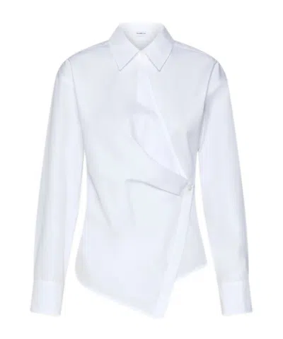 Marella Long-sleeve Button-up Shirt In White