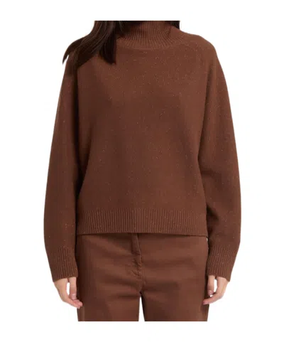 Marella Long-sleeve Turtleneck Sweater In Brown