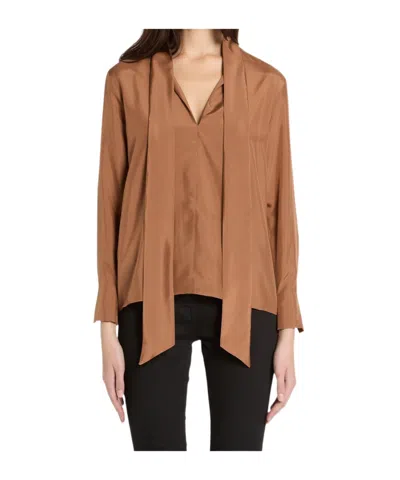 Marella Long-sleeved Cover-up In Brown