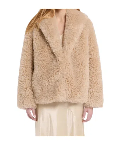 Marella Long-sleeved Cropped Coat In Neutral