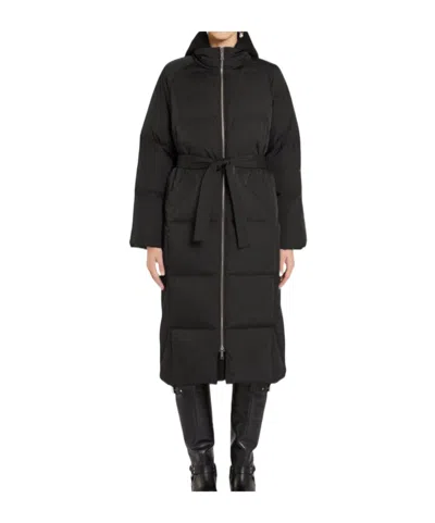 Marella Long-sleeved Down Jacket In Black
