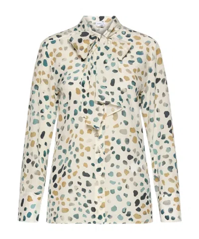 Marella Long-sleeved Printed Shirt In Neutral