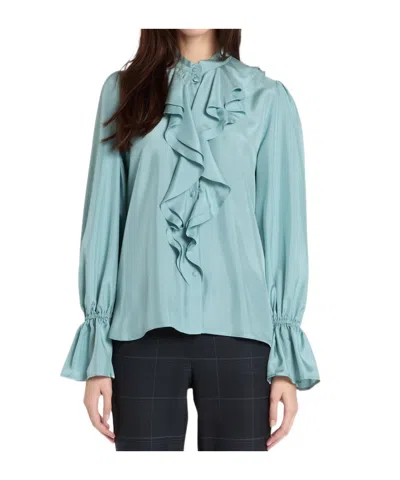 Marella Long-sleeved Shirt In Blue