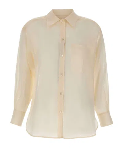 Marella Long-sleeved Shirt In Brown