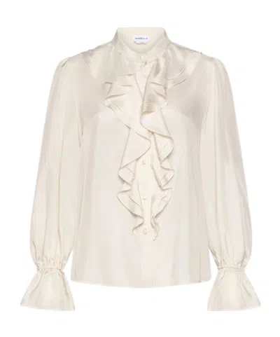 Marella Long-sleeved Shirt In White