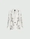 Marella Art.365 Luciana Printed Blazer In White