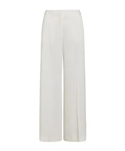 Marella Lurex-adorned Pinstripe Wide-leg Trousers In Blue