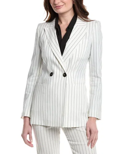 Marella Manager Linen-blend Jacket In White