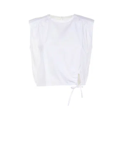 Marella Top Optic White Gathered