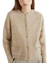 Marella Marled Cardigan In Brown