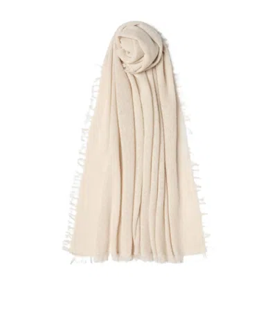 Marella Micro-sequinned Wool And Cashmere Shawl In Neutral