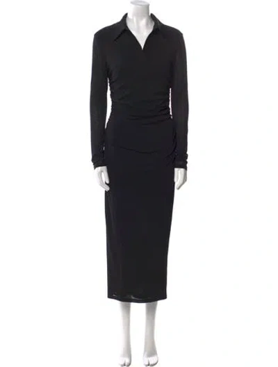 Pre-owned Marella Midi Length Dress In Black