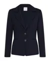 Marella Milano-knit Jersey Blazer - Navy In Black