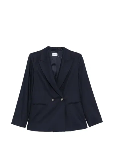 Marella Mllaceri Double-breasted Blazer In Blue