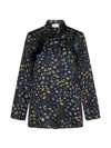 Marella Black Abstract Spotted Pattern Blouse In Blue