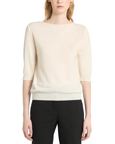 Marella Mllcalle Cashmere Funnel Neck Sweater In Neutral