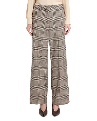 Marella Mllcanapa Glen Plaid Pants In Gray