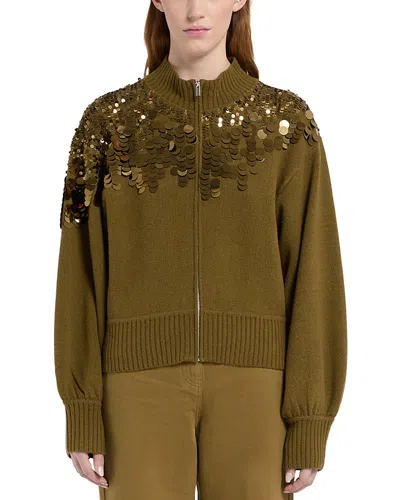 Marella Mllceri Wool Cardigan In Green