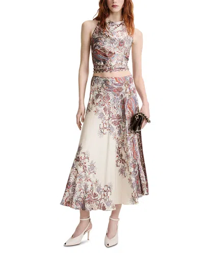 Marella Mlldecano Satin Skirt In Multi