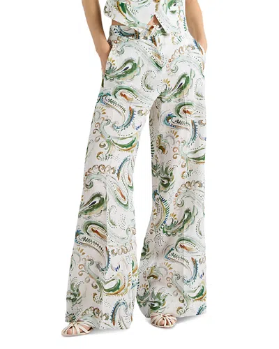 Marella Mlldomino Flax Linen Pants In White