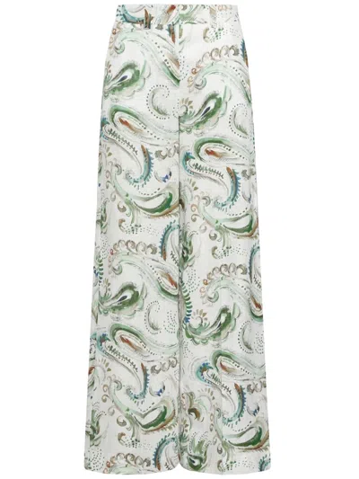 Marella Mlldomino Flax Linen Pants In White