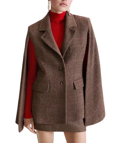 Marella Mllidoneo Cape Sleeve Blazer In Brown