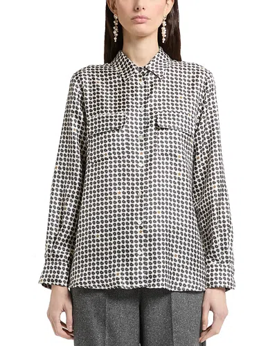 Marella Mllmaestro Silk Shirt In White