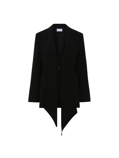 Marella Mllottone Asymmetrical Tailored Black Blazer