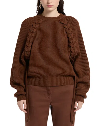 Marella Mllultimo Wool Sweater In Brown