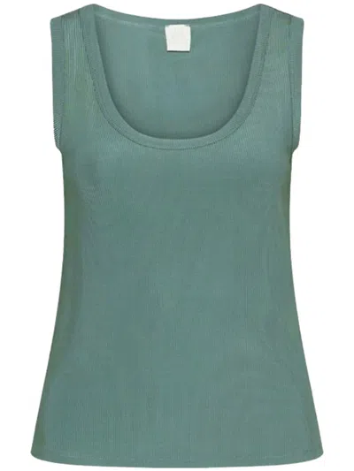 Marella Mlmorata Ribbed Top In Green