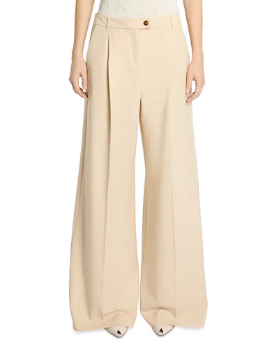 Marella Mlscarena Wide Leg Pants In Yellow