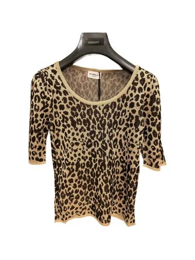 Marella Mlsdattero Leopard-print Top In Neutrals