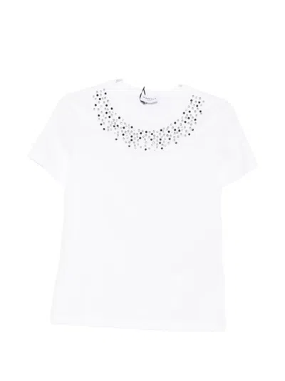 Marella Mlssaio Short-sleeve Embellished T-shirt In White