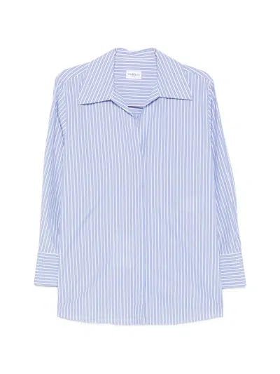Marella Mlstabarin Striped Buttoned Shirt In Blue