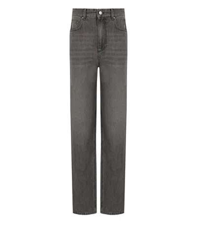 Marella Mom Grey Jeans In Gray